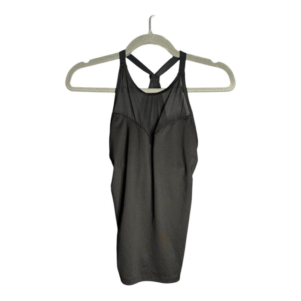 Victoria Sport Black Racerback Workout Tank Mesh Detail XS